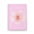 Abundant Floral Hardcover Journal — Pink Gratitude & Self‑Worth Notebook