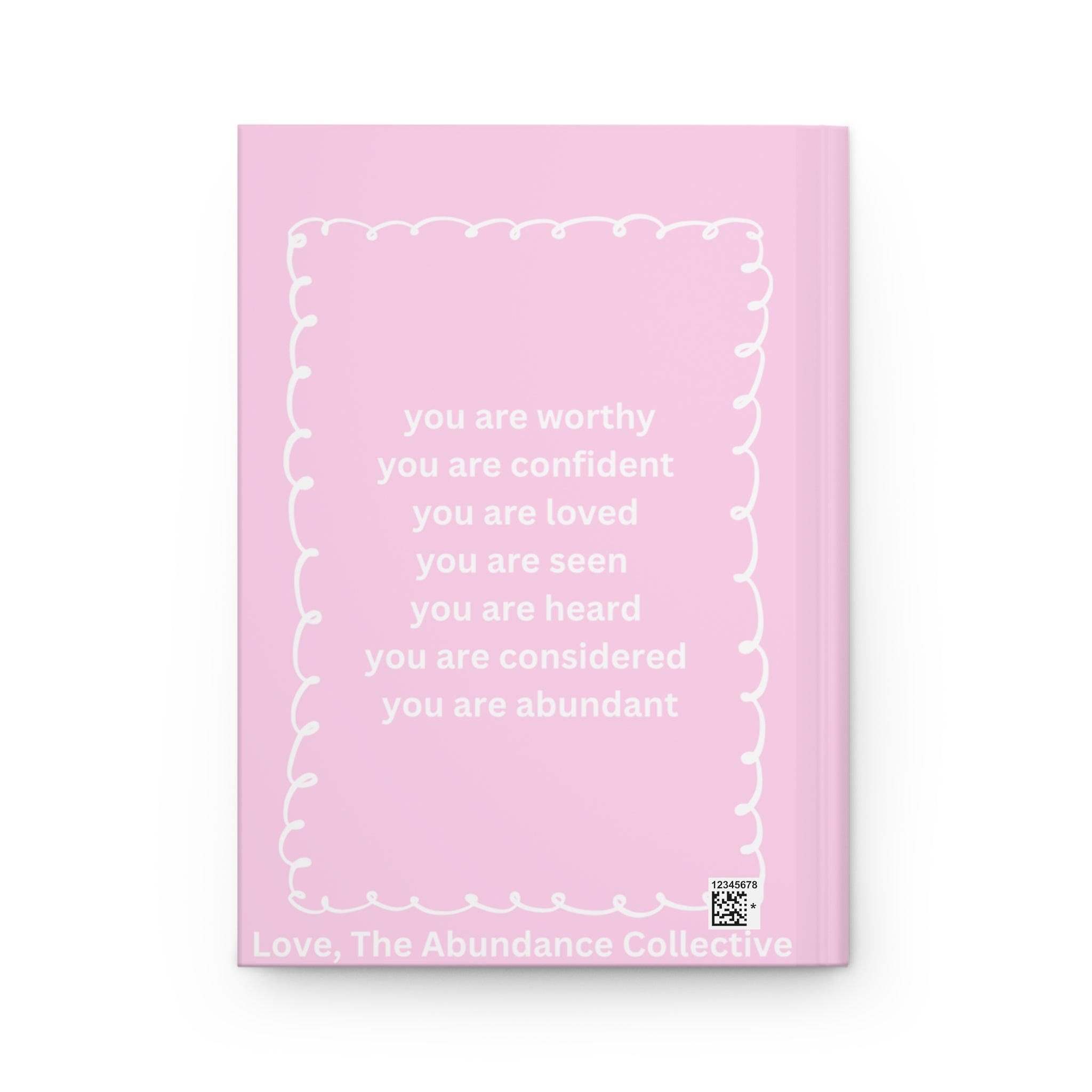 Spoiled Floral Hardcover Journal — Pink Self-Love Notebook